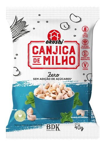 Okoshi Canjica De Milho Zero 40gr