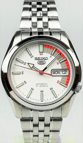 Relógio Masculino Seiko 5 Automatic Steel Snk369k1 21 Rubis