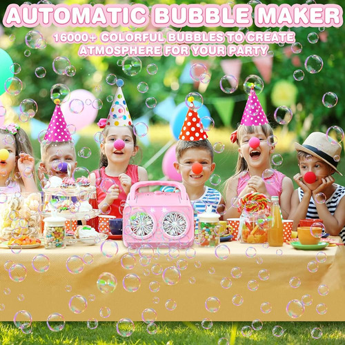 Funnyb&g Máquina Automática De Burbujas, 16000+ Burbujas Por