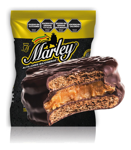 Alfajores Marley Negro 75g - 1 Unidad Original