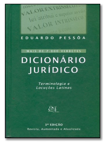 Libro Dicionário Jurídico Terminologia E Locuções Latina De