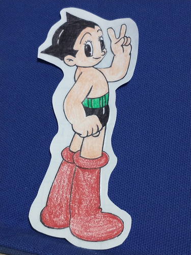 Sticker Casero Astroboy Bootleg V (Usado)