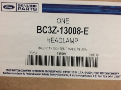 Imagen 7 de 7 de Faro Delantero Derecho Ford F250 F350 Super Duty Original