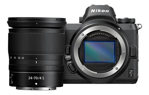  Nikon Kit Z7 + lente 24-70mm mirrorless cor  preto