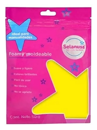 Foamy Moldeable Manualidades C/ 50g Colores Selanusa