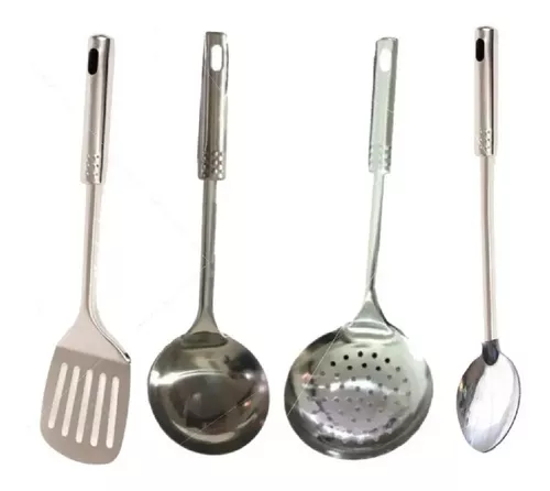 Cucharones X4 Cucharas Acero Inoxidable Utensilios Cocina