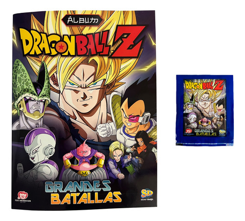 1 Album + 20 Sobres Figuritas Dragon Ball Z Grandes Batallas