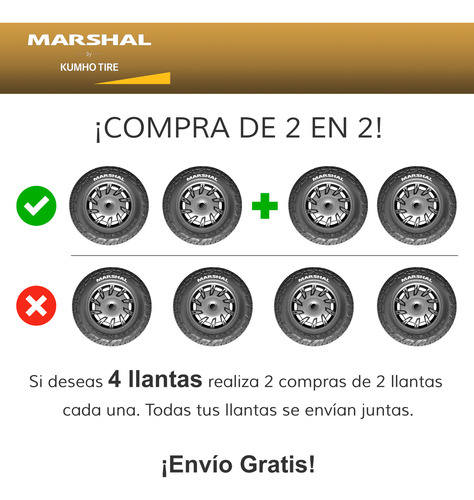 Llanta 225/45r17 Marshal Mu12 91v V