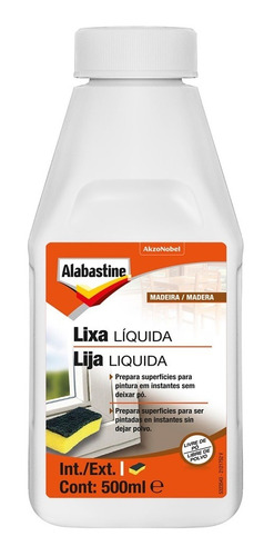 Lixa Líquida Alabastine 500ml P/ Madeiras E Metais