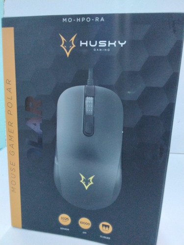 Ratón Husky Polar Rainbow para jugadores, 6 botones, 10000 Dpi, Mo-HPO-ra, color negro