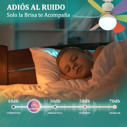 Lámpara Led Silenciosa Para Ventilador De Techo Con Control