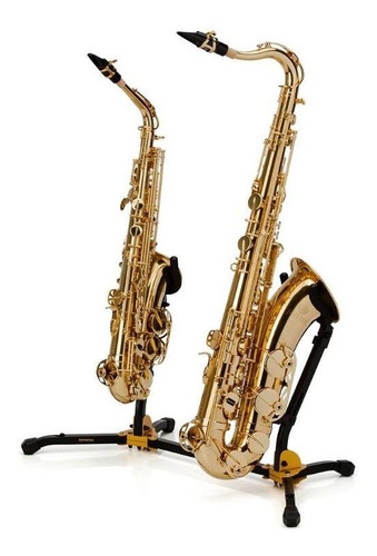 Suporte Duplo Para Saxofone Alto Tenor Hercules Ds537b 8275