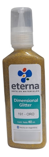 Dimensional Glitter Eterna 40ml En La Plata Color del óleo 191 Oro