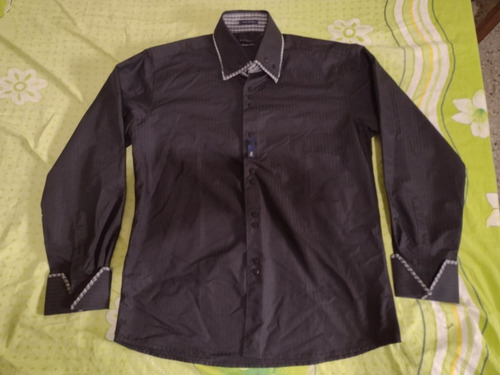 Camisa Vestir Italiana Marca Fariani Corte Moderno Talla L