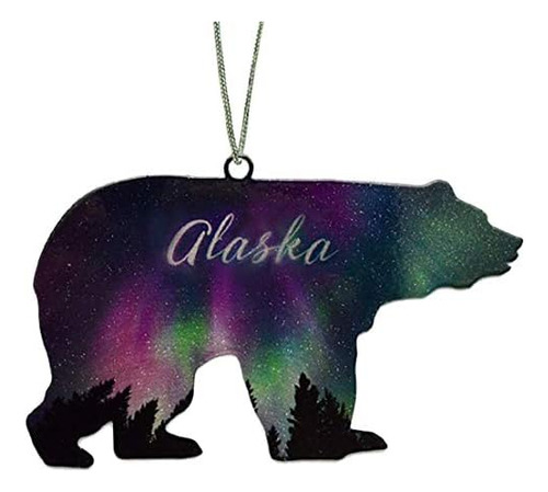 Adorno De Oso Fuego Y Hielo Gota De Nombre De Alaska 4 Pulga