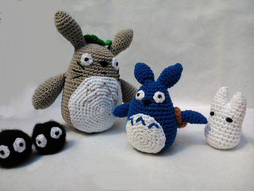 Totoro Y Amigos Al Crochet. Amigurumi