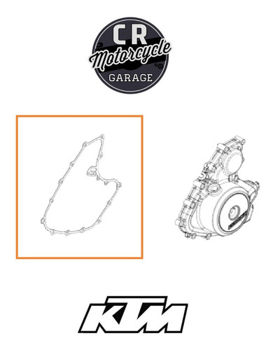 Junta Motor Ktm Duke 390 250 - Tapa De Volante - Original -