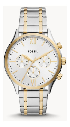 Reloj Multifunción Fossil Bq2698 Fenmore De Acero Inoxidable