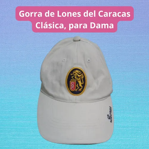Gorra Leones Del Caracas Blanca Para Dama (Usado)