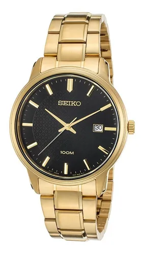 Reloj Seiko Hombre Dorado Sumergible Sur200