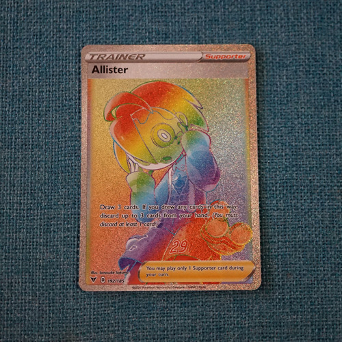 Allister - 192/185 - Hyper Rare - Carta Pokemon