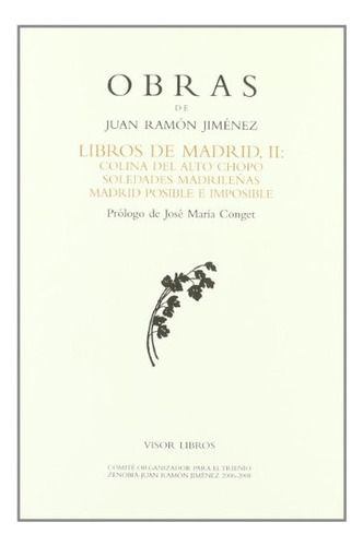 Libro O C Juan Ramon Jimenez Libros De Madrid Ii De Varios V