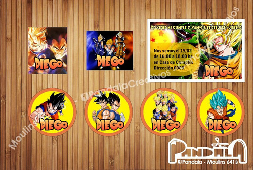 Bolsitas Para Sorpresitas Dragon Ball Z X10