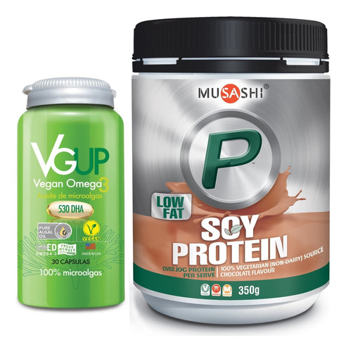 Musashi Batido De Proteinas Vegetal + Vg Up Omega 3 Vegetal 