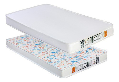Colchão De Berço Espuma D18 Impermeável 130x0,70cm Modelo Americano NELoja