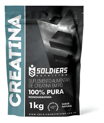 Creatina Monohidratada 1Kg Soldiers Nutrition 100% Pura Importada...