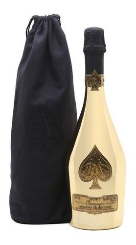Champagne Armand De Brignac Brut Gold Velvet Bag 750 Ml