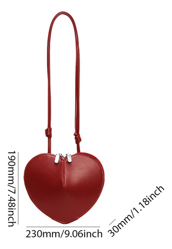 Yi Bolso Bandolera Con Forma De Corazón De Poliuretano For