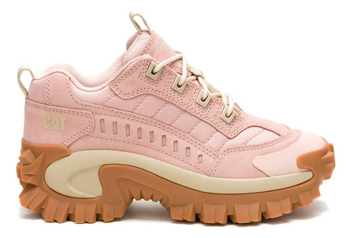 Zapatilla Cuero Mujer Intruder Rosa Palido Cat