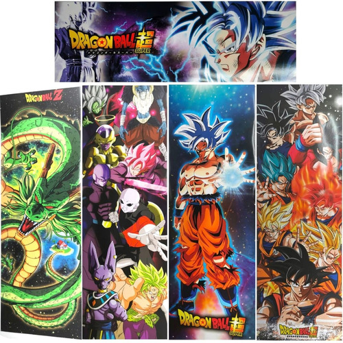 Dragon Ball Posters 5 Piezas Black Goku Dios Shen Long Broly