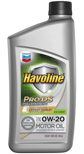 Aceite 0w20 100% Sintético Havoline Pro Ds Chevrolet Nuevos