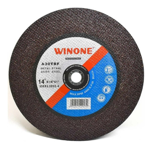 Disco Corte Metal 14 3.2mm Winone Lh-1139 - Tyt