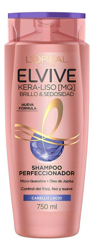 Shampoo Elvive Kera-liso Brillo Y Sedosidad X 750 Ml