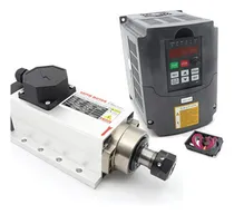 Comprar Kit Motor Del Eje Cnc 2.2kw 220v Refrigerado Por Aire + Vfd 
