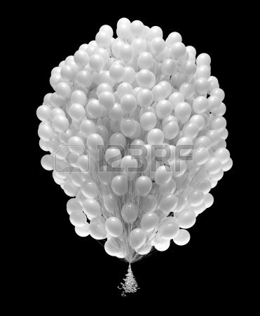 Globos Blancos Transparentes Latex Marca Payaso 50 Unidades