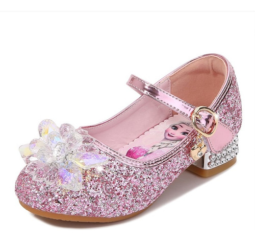 Zapatos Frozen Elsa Princess Con Suela Blanda, Sandalias Par