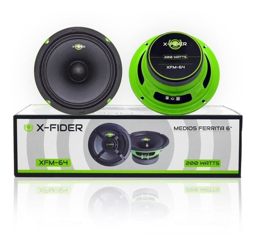 Medios X-fider 6 Pulgadas Ferrita 200w (par) Xfm64