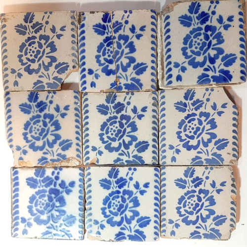 Imagen 4 de 5 de Antiguo Azulejo Pas De Calais N° 44 7703