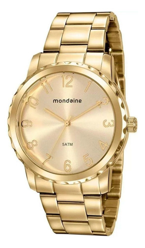 Relógio Mondaine Feminino Dourado 76738plmvde1
