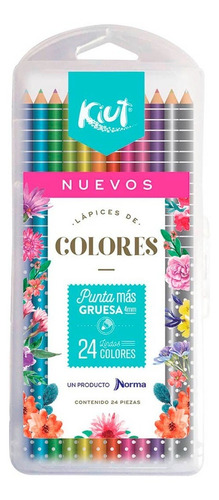 Colores Norma Kuit Redondos Puntas De 4.2 Mm 24 Piezas