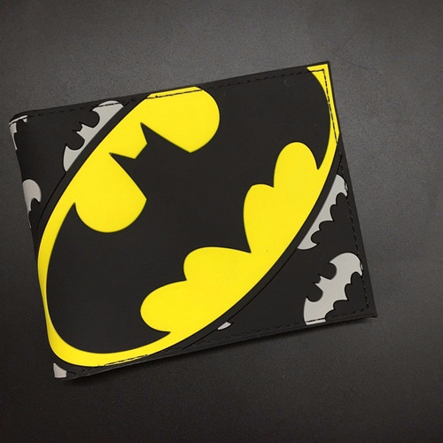 Billetera Tpu Alto Relieve Batman Logo Dc Comics