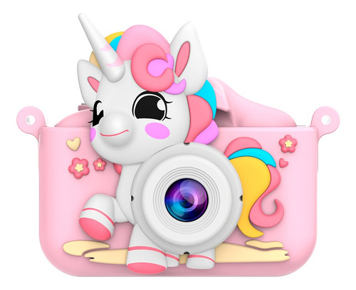 Mini Cámara Fotográfica Digital Niño 1080p Hd + Tarjeta 32gb Rosa