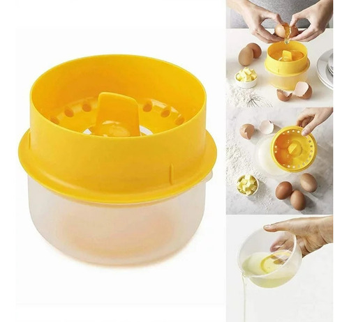 3x Separador Yemas 6 Huevos Claras Cocina Repostería Colador