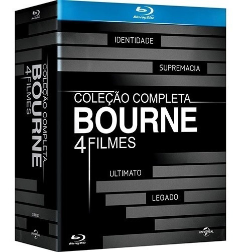 Coleção Completa Bourne 4 Filmes Bluray Lacrado Rarissimo