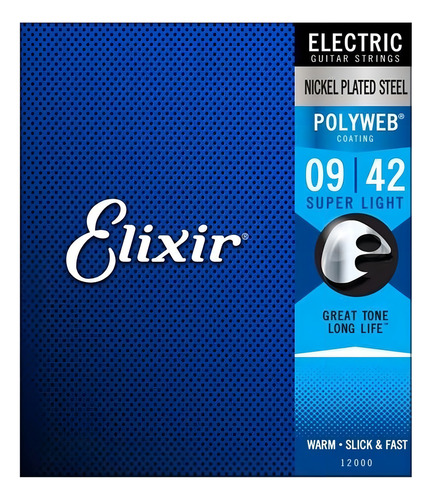 Cuerdas Elixir Guitarra Electrica 12000 09-42