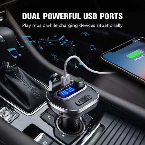 Transmisor Fm Bluetooth Victsing Para Automovil, Adaptado...